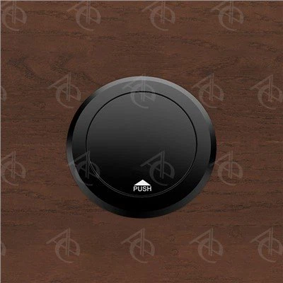 Presa da tavolo multimediale con apertura a scomparsa di tipo rotondo