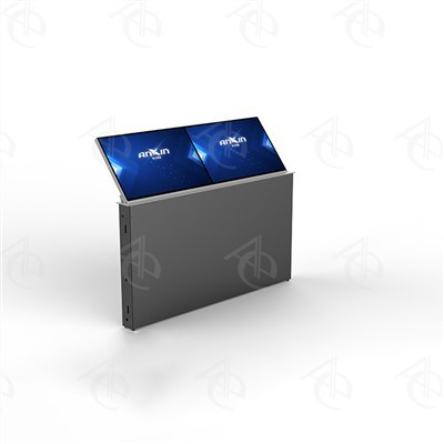 Monitor affiancato doppio da 24'' con inclinazione regolabile retrattile