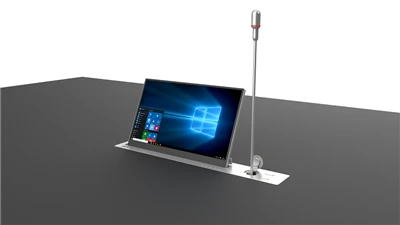 Monitor retrattile motorizzato da 15 "con microfono